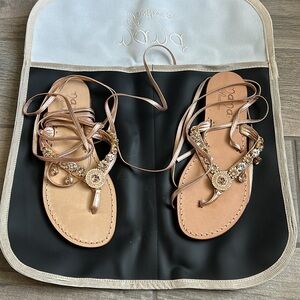 Nana positano rhinestone sandals